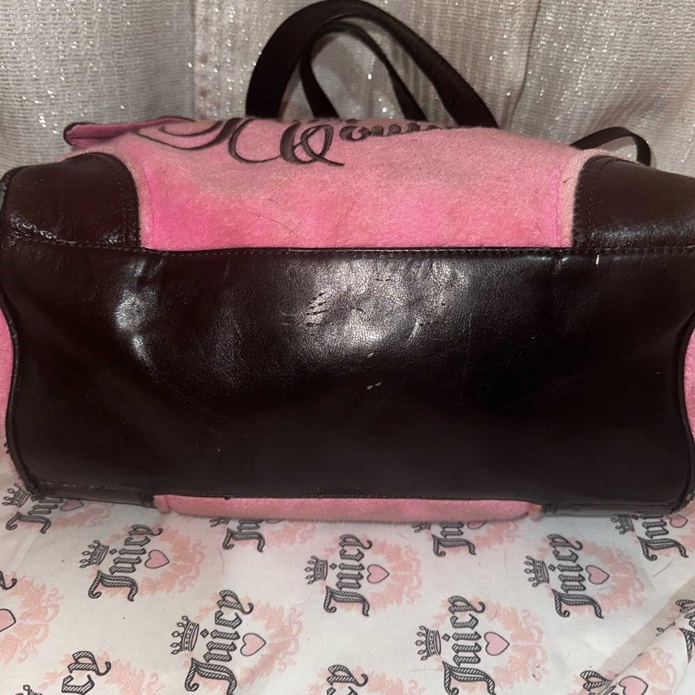 * SOLD *Juicy Couture Pink and Brown rare vintage daydreamer Bag - Picture 11 of 15